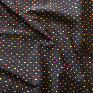 Yarn Died Rainbow Sprinkle - Black | PRICED PER METER - Jason Shop Fittings
