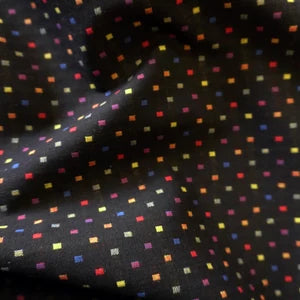 Yarn Died Rainbow Sprinkle - Black | PRICED PER METER - Jason Shop Fittings