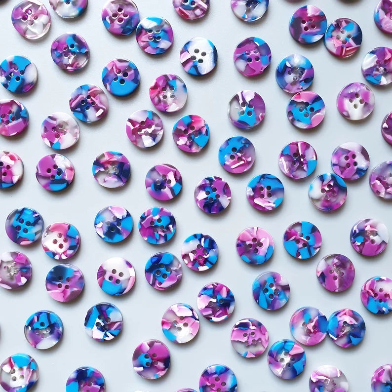 Lucid Button Set (15mm Shirting Size) - Jason Shop Fittings