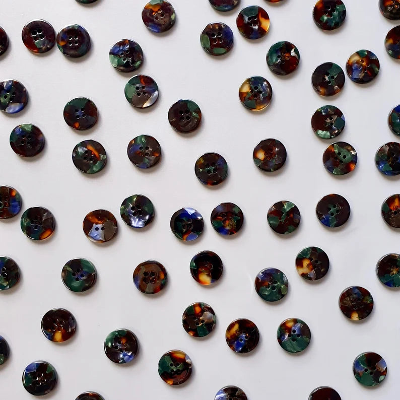 Grimoire Buttons Set (15mm Shirting Size) - Jason Shop Fittings