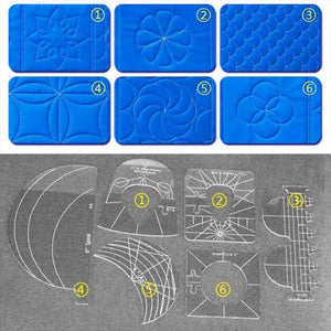 Sewing Templates, 6Pcs, Multiple Sizes, Acrylic Ruler, Multifunction Embroidery Quilting, Darning Foot, Beginners Kits, Craft Patchwork Tool - Jason Shop Fittings