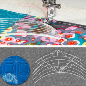 Sewing Templates, 6Pcs, Multiple Sizes, Acrylic Ruler, Multifunction Embroidery Quilting, Darning Foot, Beginners Kits, Craft Patchwork Tool - Jason Shop Fittings
