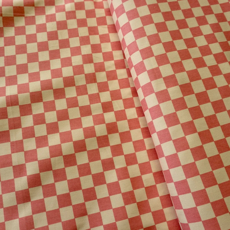 Cotton Canvas Checker board | PRICED PER METER - Jason Shop Fittings
