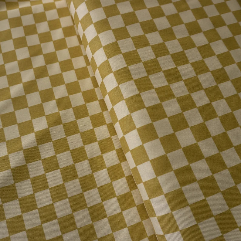 Cotton Canvas Checker board | PRICED PER METER - Jason Shop Fittings