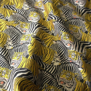Tiger with Zebra Brocade | PRICED PER METER - Jason Shop Fittings