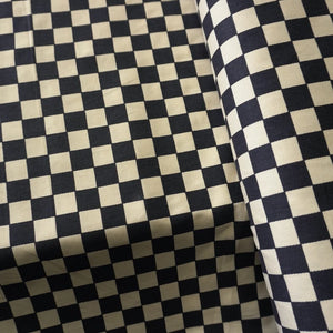 Cotton Canvas Checker board - black | PRICED PER METER - Jason Shop Fittings