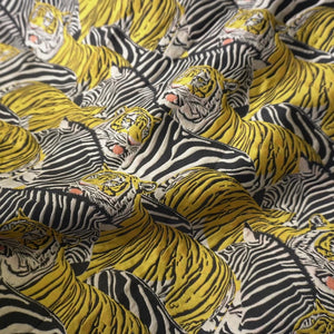 Tiger with Zebra Brocade | PRICED PER METER - Jason Shop Fittings
