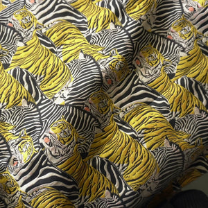 Tiger with Zebra Brocade | PRICED PER METER - Jason Shop Fittings