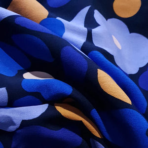 Shade of blue Tencel crepe fabric | PRICED PER METER - Jason Shop Fittings