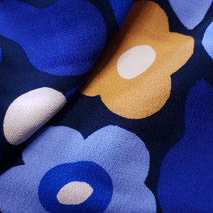 Shade of blue Tencel crepe fabric | PRICED PER METER - Jason Shop Fittings