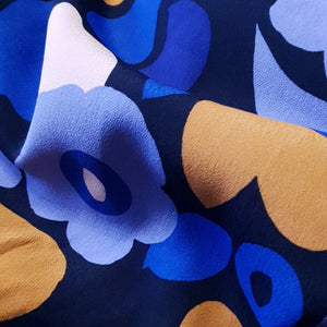 Shade of blue Tencel crepe fabric | PRICED PER METER - Jason Shop Fittings