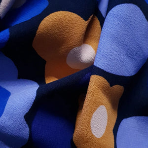Shade of blue Tencel crepe fabric | PRICED PER METER - Jason Shop Fittings