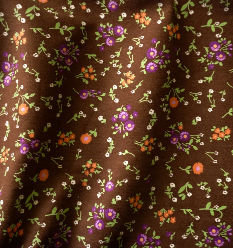 Canvas Style Floral Corduroy | PRICED PER METER - Jason Shop Fittings