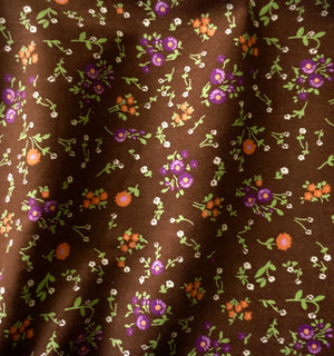 Canvas Style Floral Corduroy | PRICED PER METER - Jason Shop Fittings