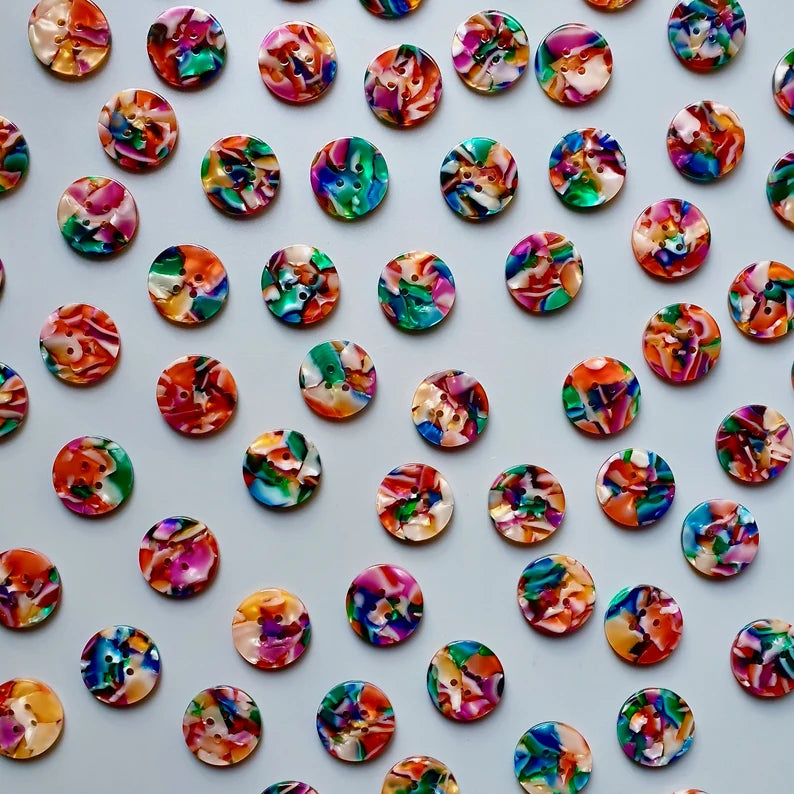 Kaleidoscope button set (20mm medium size) - Jason Shop Fittings