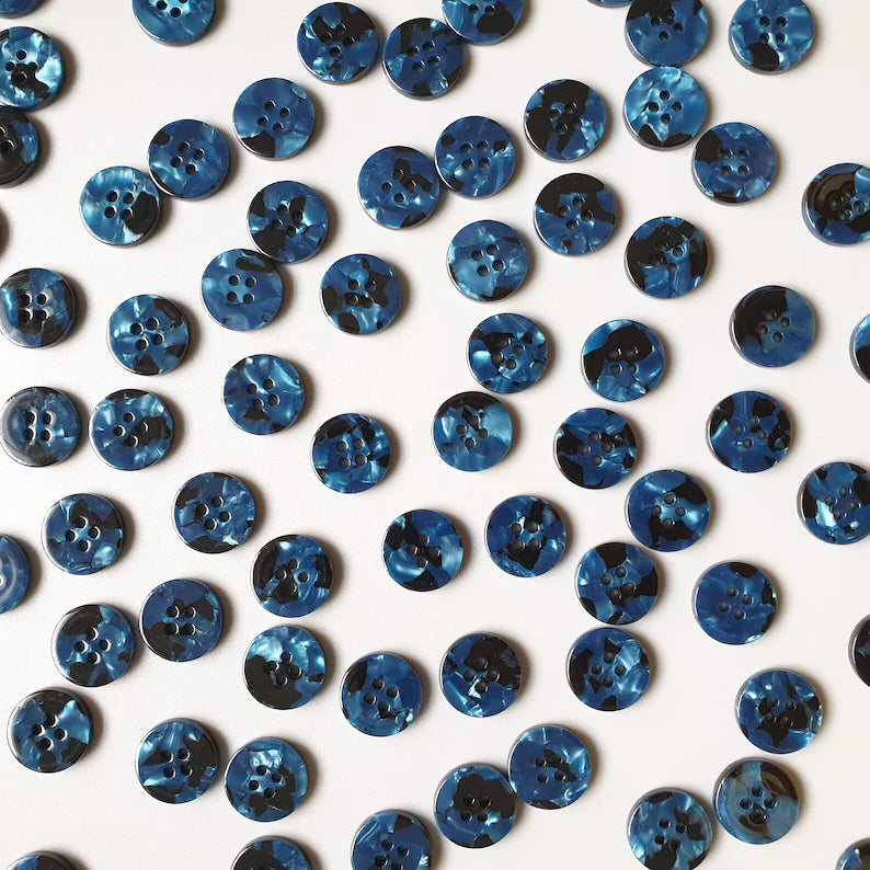 Nightshade button set (15mm shirting size) - Jason Shop Fittings