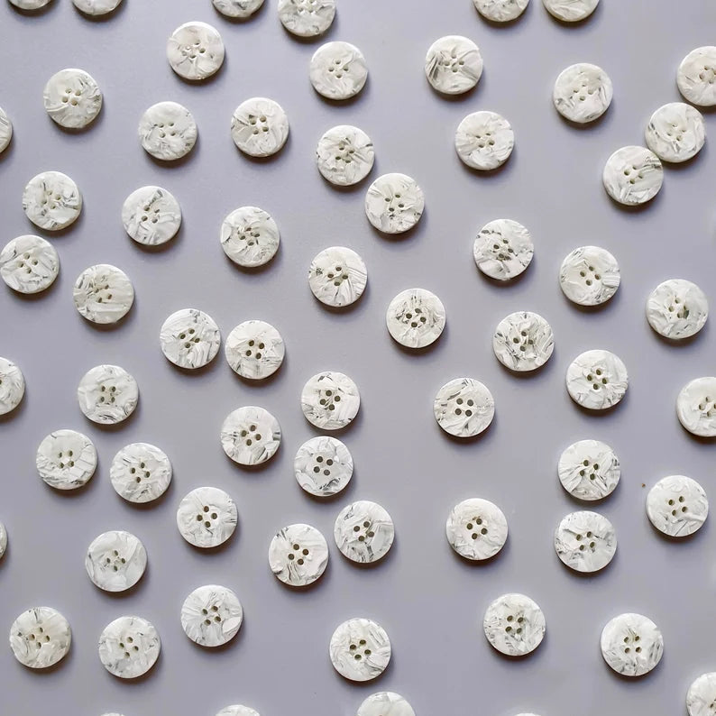 Snowfall buttons set (15mm shirting size) - Jason Shop Fittings