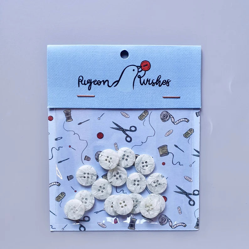 Snowfall buttons set (15mm shirting size) - Jason Shop Fittings