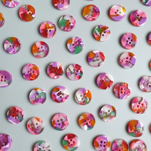 Bloom button set (15mm shirting size) - Jason Shop Fittings