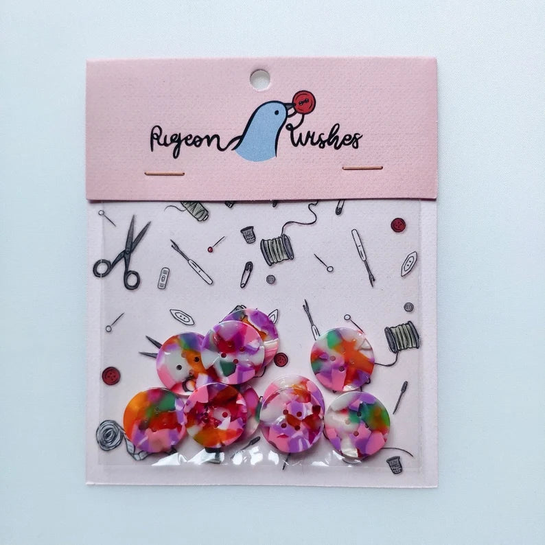 Bloom button set ( 20mm medium size) - Jason Shop Fittings