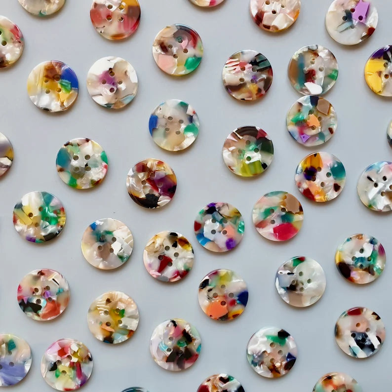 Painterly(20mm medium size)button set - Jason Shop Fittings
