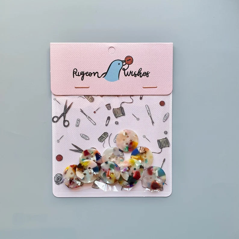 Painterly(20mm medium size)button set - Jason Shop Fittings
