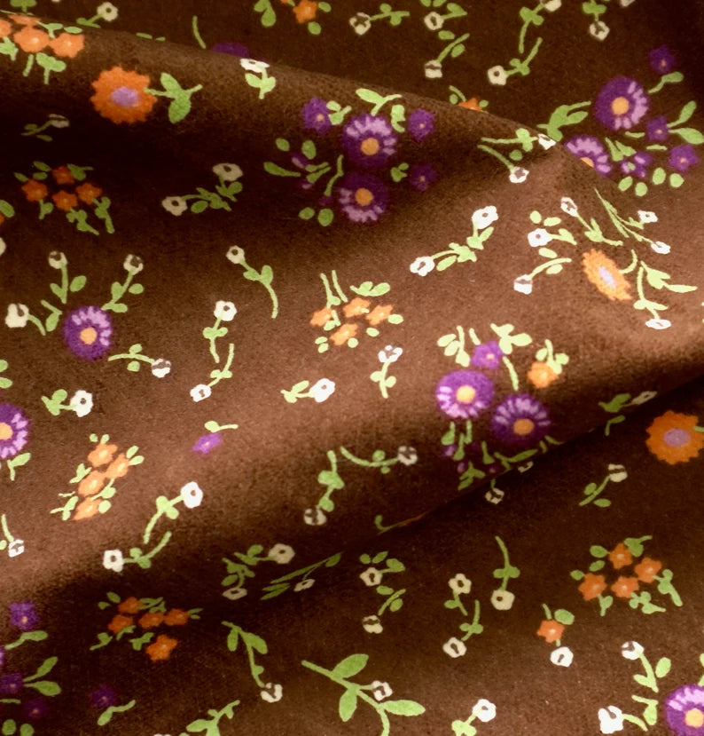 Canvas Style Floral Corduroy | PRICED PER METER - Jason Shop Fittings
