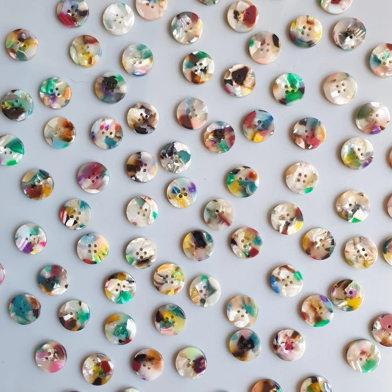Painterly (15mm shirting size) button set - Jason Shop Fittings