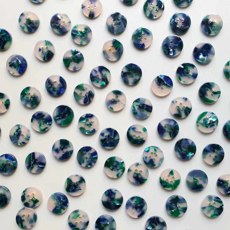 Sublime button set (15mm shirting size) - Jason Shop Fittings