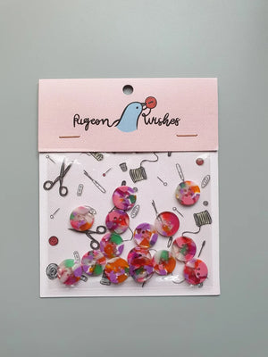 Bloom button set (15mm shirting size) - Jason Shop Fittings