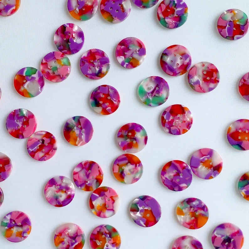 Bloom button set ( 20mm medium size) - Jason Shop Fittings