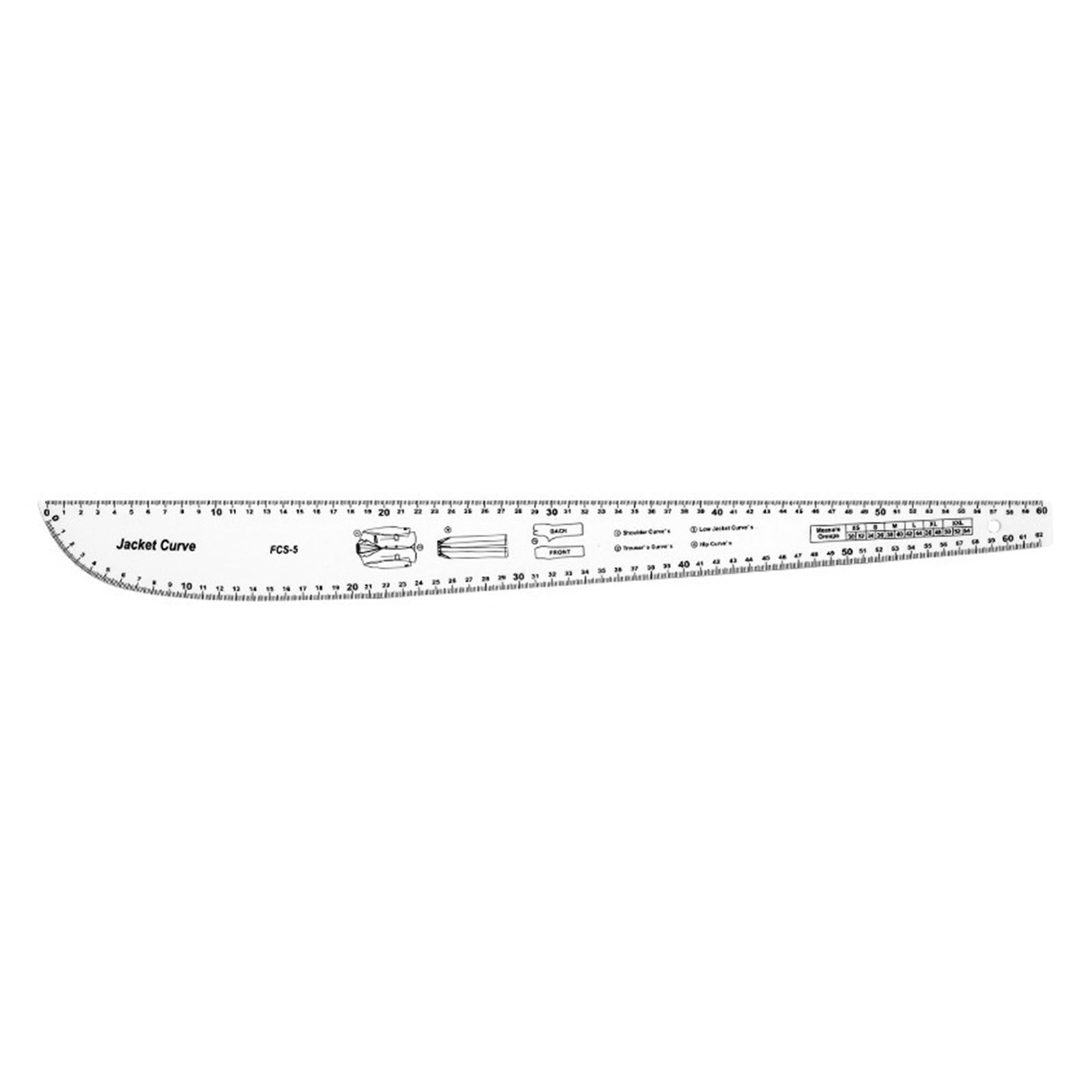 Sewing Measurement Professional Tailor Craft Tool Clothing Model Tailor Ruler Built-in Scale Drawing Ruler