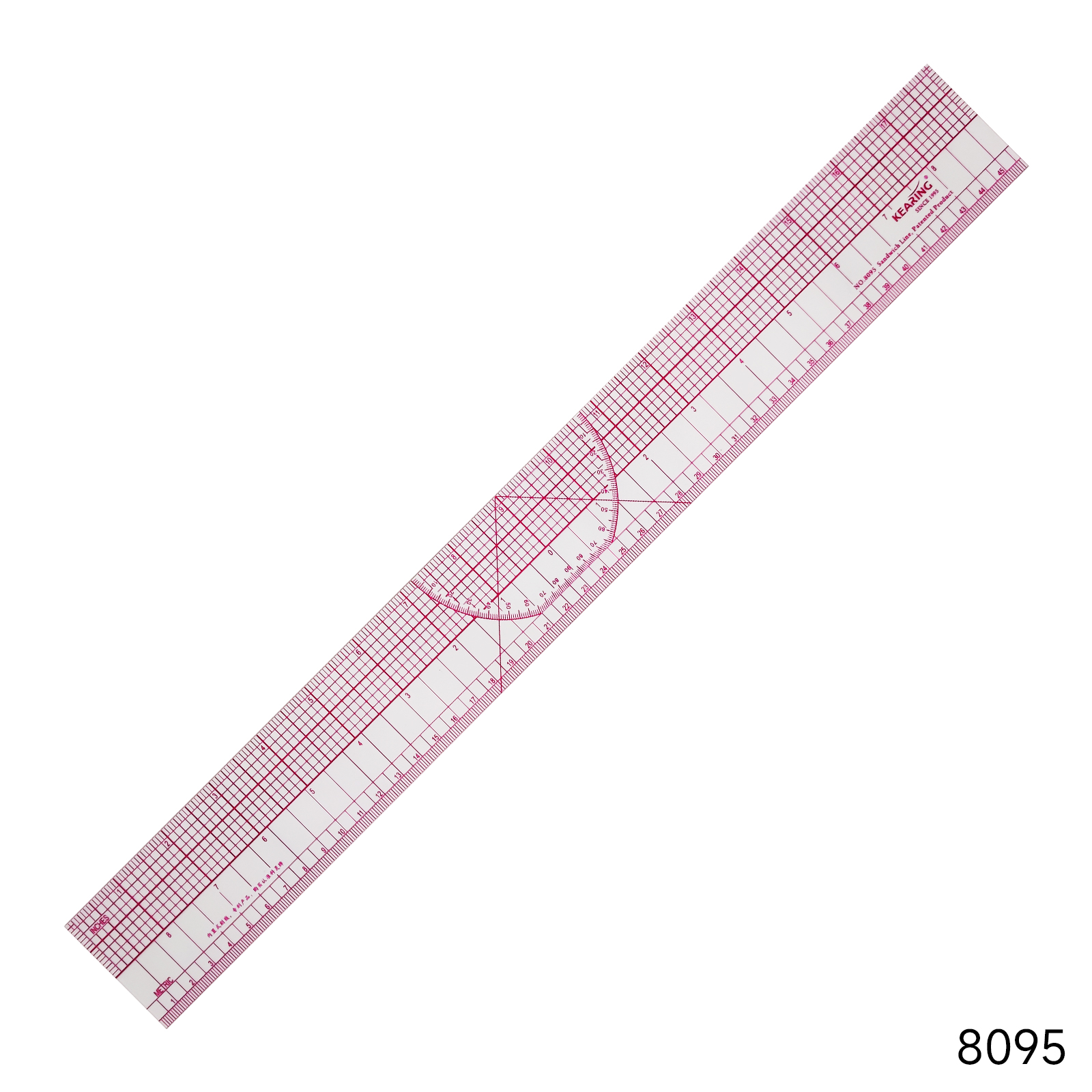 Kearing Plastic Pattern Grading Ruler 45cm & 18” - Jason Shop Fittings