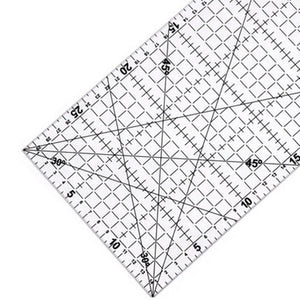 Quilters Ruler Non Slip Double Grid Lines for Sewing Quilting Craft - Jason Shop Fittings