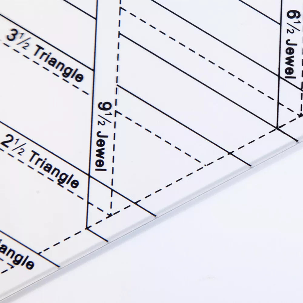 Diamond Quilters Ruler Transparent DIY Tailor Home Tool - Jason Shop Fittings
