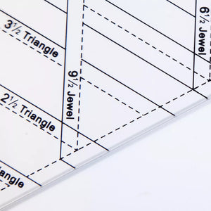Diamond Quilters Ruler Transparent DIY Tailor Home Tool - Jason Shop Fittings