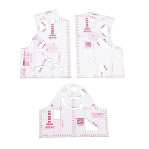 1: 5 Ruler for Women Clothes Design, Sewing Pattern Making Tools Template - Jason Shop Fittings