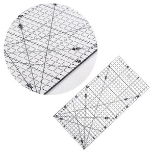 Quilters Ruler Non Slip Double Grid Lines for Sewing Quilting Craft - Jason Shop Fittings