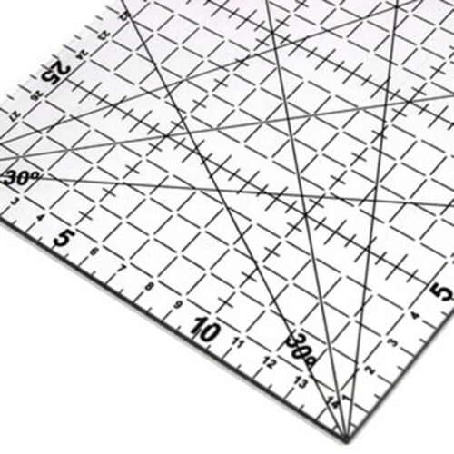 Quilters Ruler Non Slip Double Grid Lines for Sewing Quilting Craft - Jason Shop Fittings