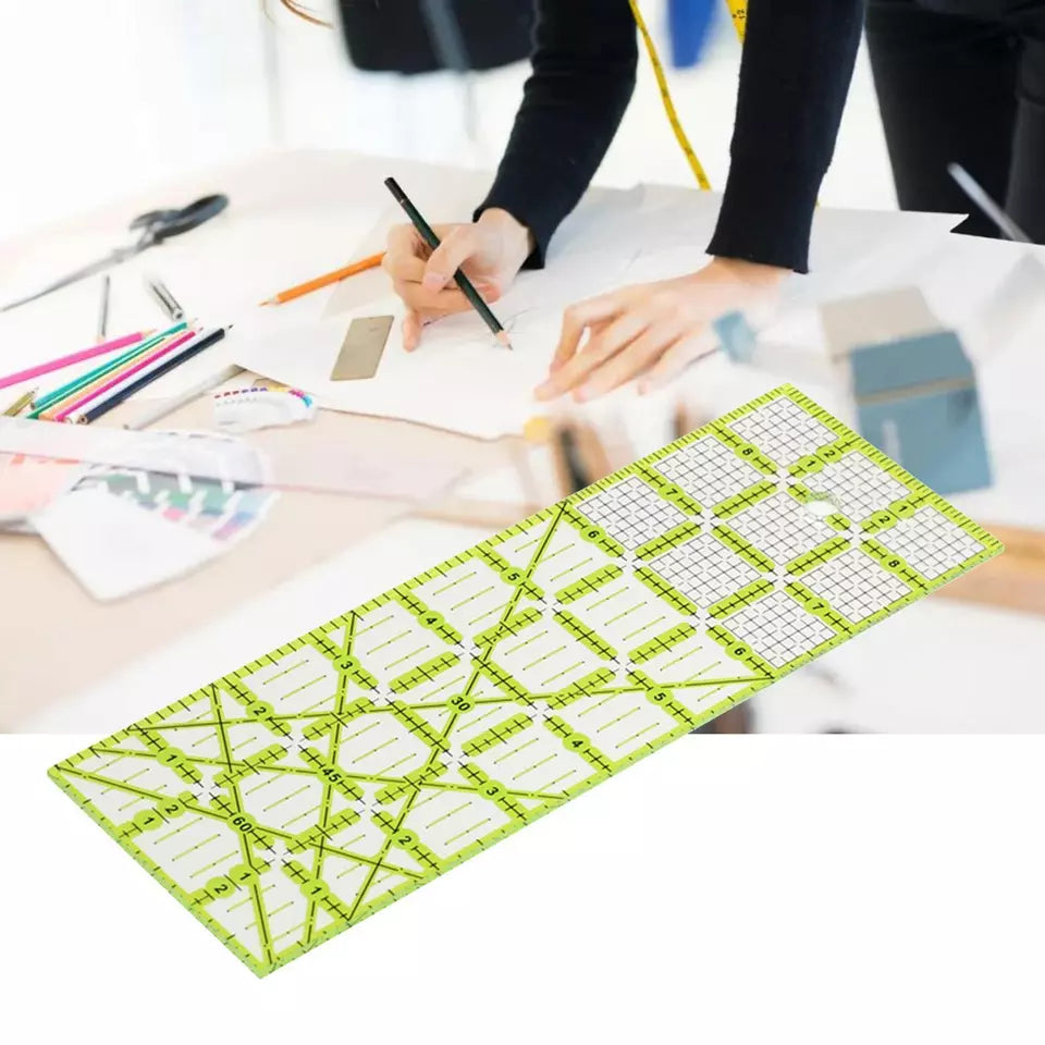 Rectangle Quilting Template Patchwork Sewing Cutting Ruler Tailor DIY - Jason Shop Fittings