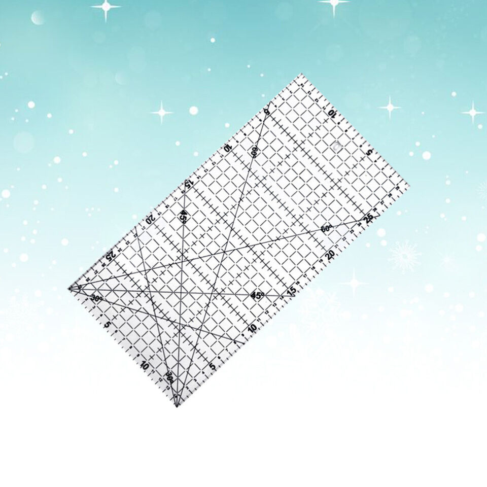 Quilters Ruler Non Slip Double Grid Lines for Sewing Quilting Craft - Jason Shop Fittings