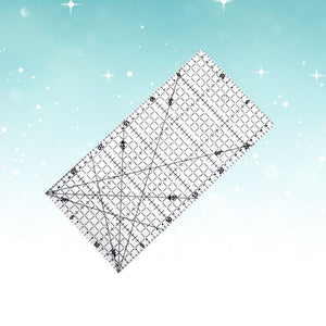 Quilters Ruler Non Slip Double Grid Lines for Sewing Quilting Craft - Jason Shop Fittings