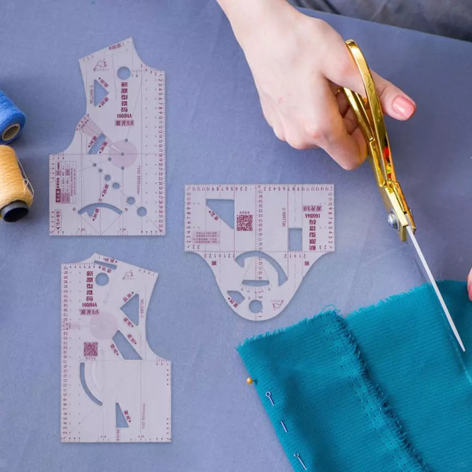 1:3 Fashion Design Ruler Template Clothing Prototype Ruler Clothing Measuring - Jason Shop Fittings