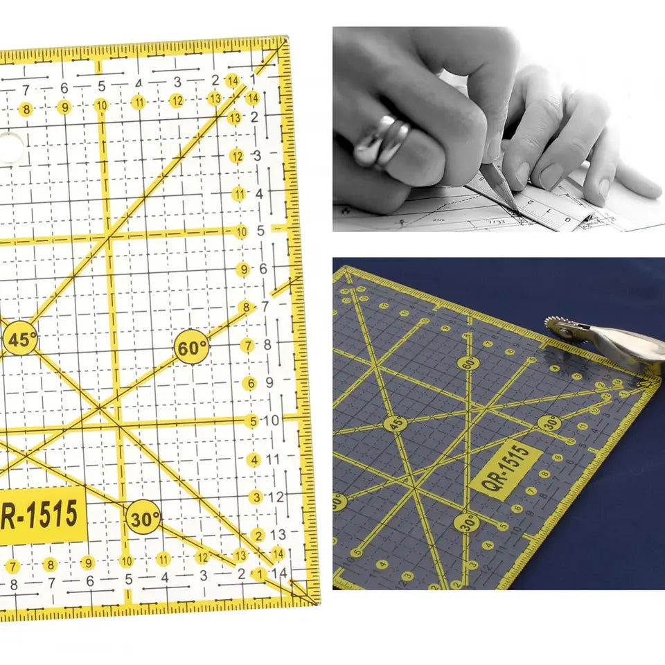 Quilting Ruler Acrylic Quilters' Ruler Fabric Cutting Template for Sewing Crafts - Jason Shop Fittings