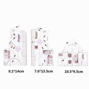 1: 5 Ruler for Women Clothes Design, Sewing Pattern Making Tools Template - Jason Shop Fittings