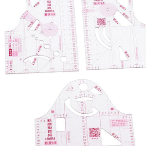 1: 5 Ruler for Women Clothes Design, Sewing Pattern Making Tools Template - Jason Shop Fittings