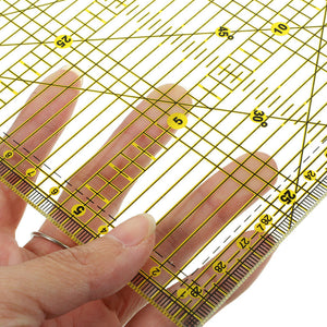 Acrylic Quilters Ruler for Precision Cutting (15 x 30cm) - Jason Shop Fittings
