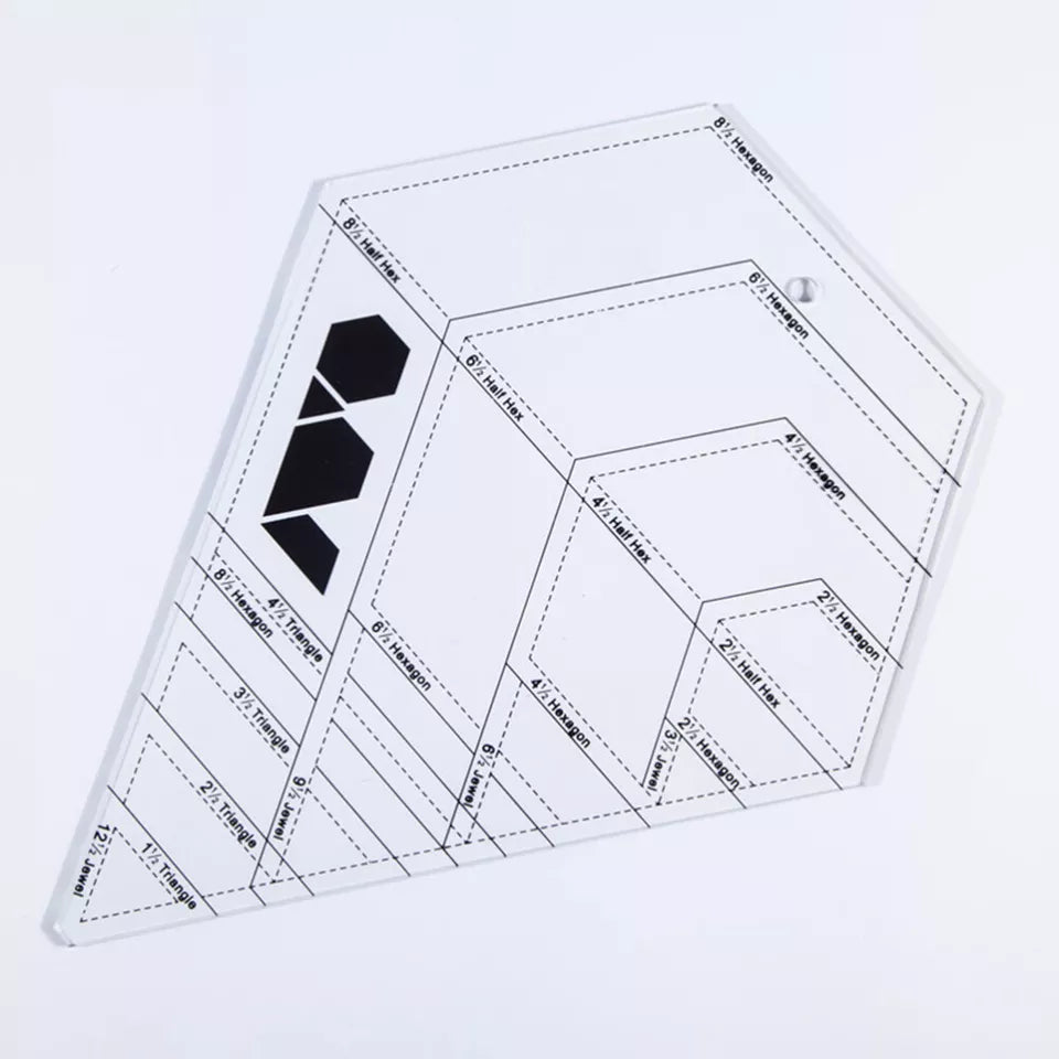 Diamond Quilters Ruler Transparent DIY Tailor Home Tool - Jason Shop Fittings