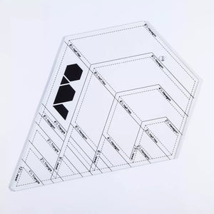 Diamond Quilters Ruler Transparent DIY Tailor Home Tool - Jason Shop Fittings