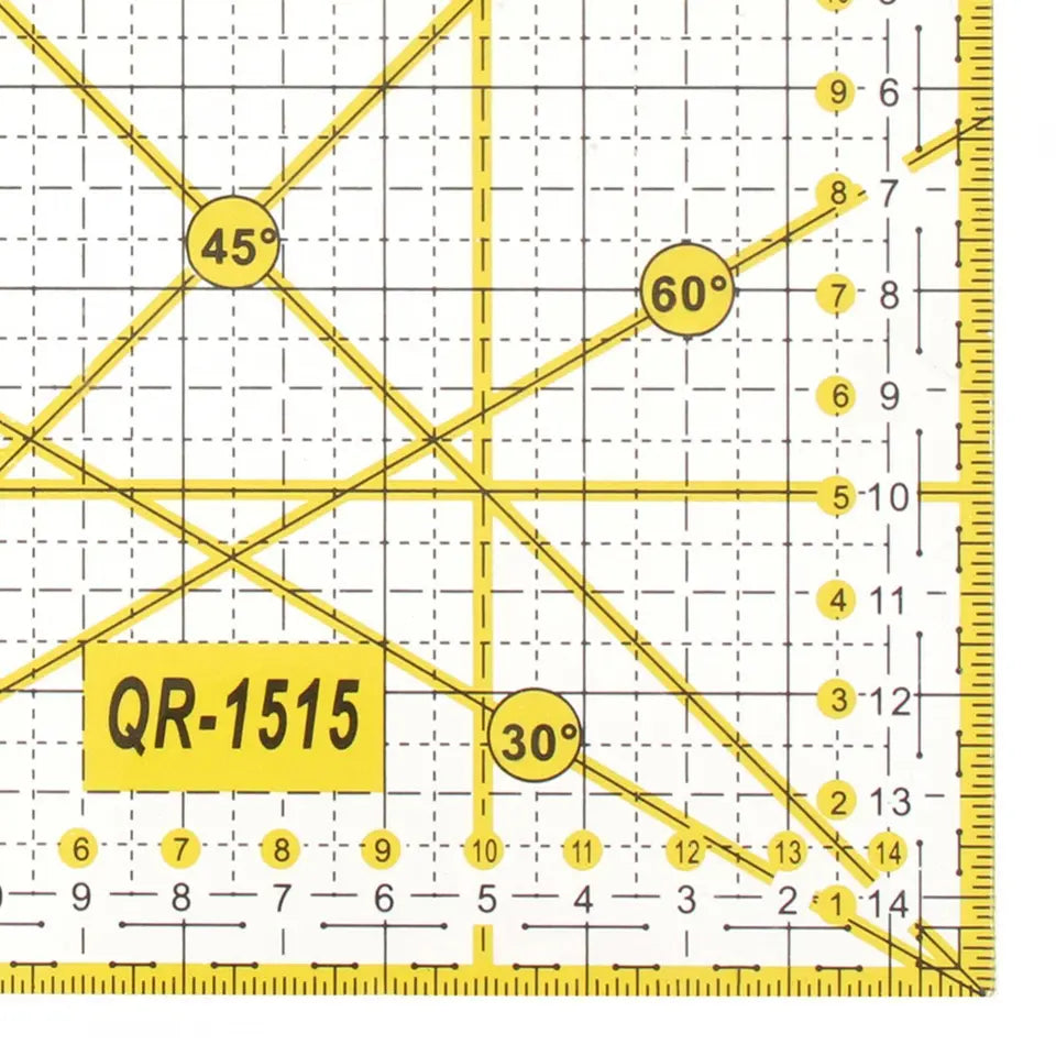 Quilting Ruler Acrylic Quilters' Ruler Fabric Cutting Template for Sewing Crafts - Jason Shop Fittings